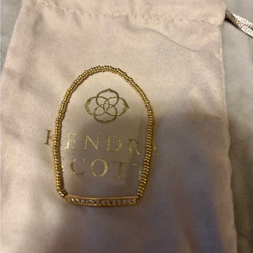 Kendra Scott STRETCH Gold Beaded Bar Bracelet